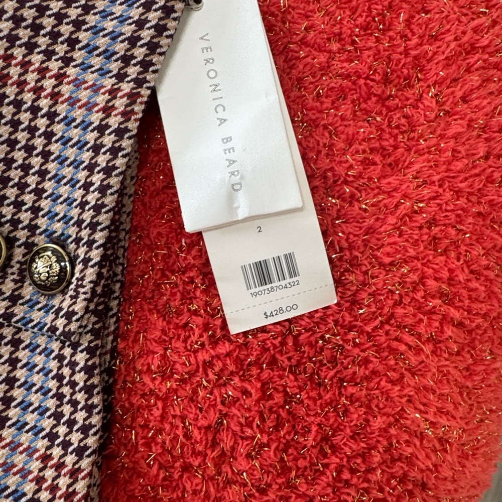 Veronica Beard Multicolor Houndstooth Pants - Picture 4 of 6